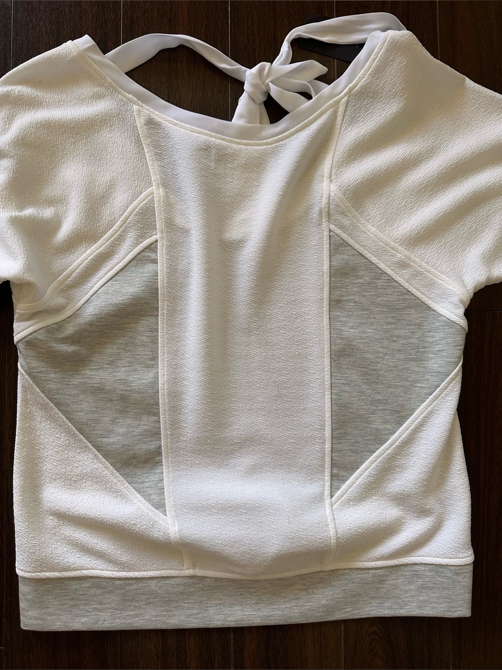 Dynamite White Textured Open-Back Top - Picture 3 of 5